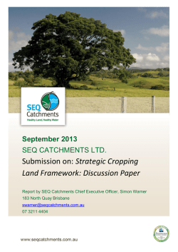 Policy Submission Strategic Cropping Land
