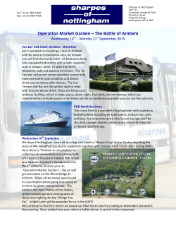 Operation Market Garden &ndash; The Battle of Arnhem