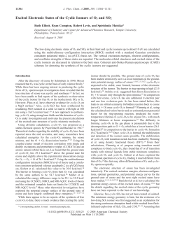 Excited Electronic States of the Cyclic Isomers of O3 and SO2