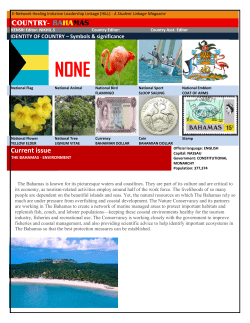 COUNTRY- BAHAMAS Current issue