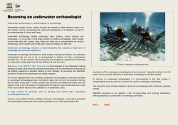 Becoming an underwater archaeologist