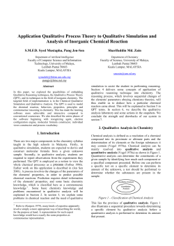 Application Qualitative Process Theory to Qualitative