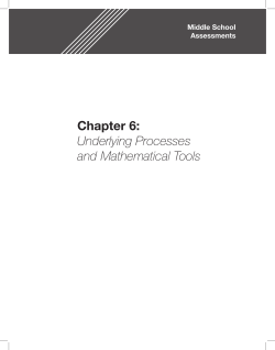 Chapter 6: Underlying Processes and Mathematical Tools