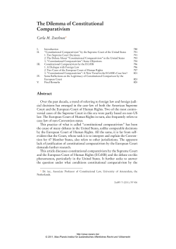 The Dilemma of Constitutional Comparativism