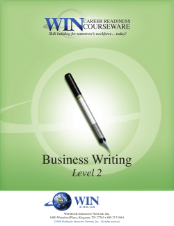 Business Writing