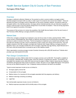 Surrogacy White Paper - Aon Hewitt