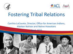 Fostering Tribal Relations