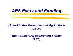 AES Facts and Funding - College of Agricultural and Environmental
