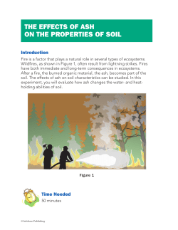 the effects of ash on the properties of soil