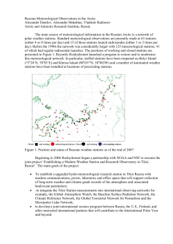 abstract - Sustaining Arctic Observing Networks