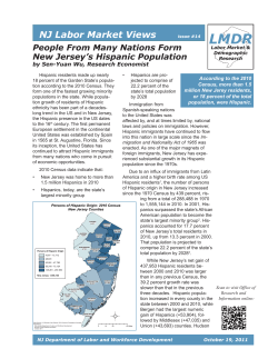 People From Many Nations Form New Jersey`s Hispanic Population