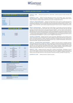 Tour GIT1 GRANDE ITALIA 14 d&iacute;as / 13 noches