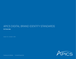 APICS DIGITAL BRAND IDENTITY STANDARDS