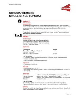 chromapremier&reg; single stage topcoat