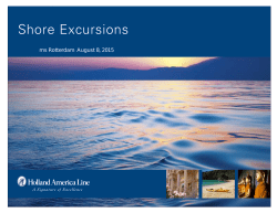Shore Excursions