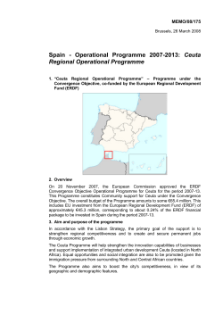 Spain - Operational Programme 2007-2013: Ceuta