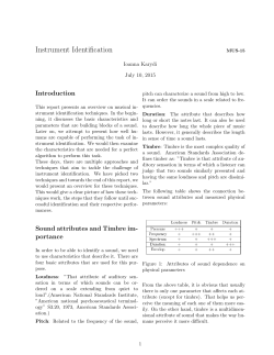 Instrument Identification