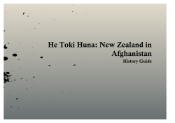 He Toki Huna: New Zealand in Afghanistan
