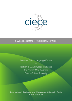 4 week summer program - paris - Laureate International Universities