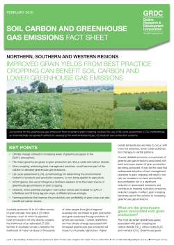 359.33 kb Soil Carbon and Greenhouse Gas Emissions
