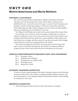 Unit I - Scull Shoals