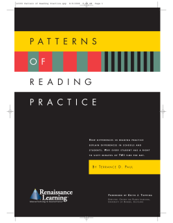 patterns ofreadingpractice