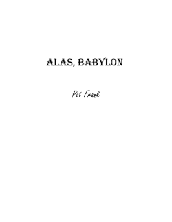 ALAS, BABYLON Pat Frank