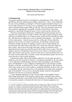 Constrained Economic Analysis of Law/ Econ Analysis of Law under
