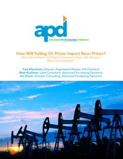 How Will Falling Oil Prices Impact Resin Prices?