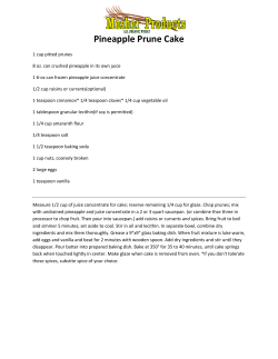 Pineapple Prune Cake