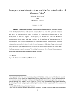 Transport Infrastructure and the Decentralization