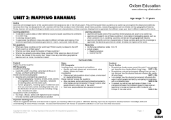 UNIT 2: mapping bananas