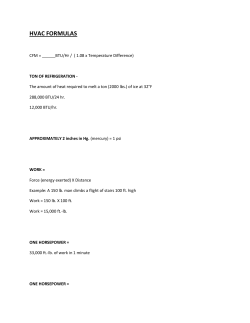HVAC FORMULAS - htalk