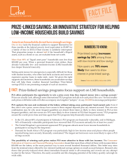 Prize-Linked Savings