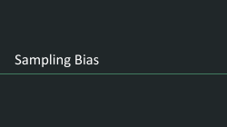 Sampling Bias
