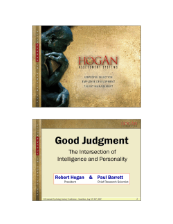 Good Judgment - Paul Barrett