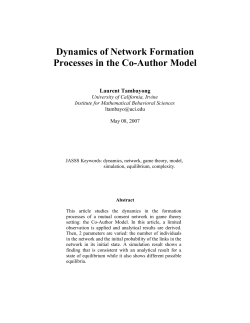 MBS 06-07 - Institute for Mathematical Behavioral Sciences