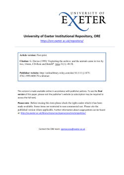 Davies Archive Area - Open Research Exeter