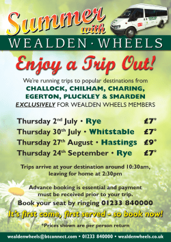 It`s first come, first served - so book now!