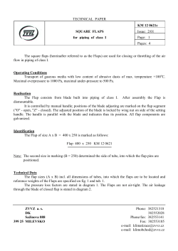 TECHNICAL PAPER KM 12 0621c SQUARE FLAPS Issue