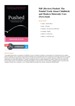 Pushed: The Painful Truth About Childbirth and