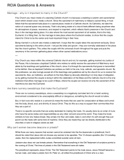 RCIA Answers.pages