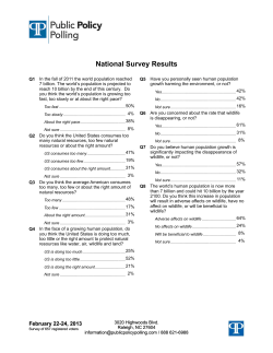 Human Population Growth National Survery