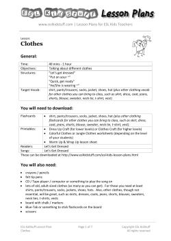 Clothes - ESL Kids Stuff