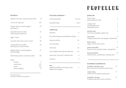 juices etc breakfast cocktails etc from the container