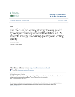 The effects of pre-writing strategy training guided by computer
