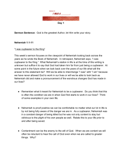 Day 1 Sermon Sentence: ​God is the greatest Author, let Him write