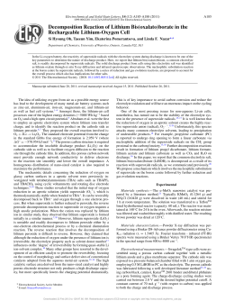 Decomposition Reaction of Lithium Bis(oxalato)borate in the