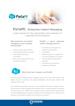 ParlaMI, Enterprise Instant Messaging
