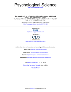 Psychological Science